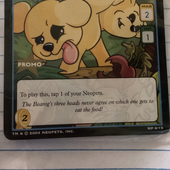 Neopets BEAROG Promo Card #MP 6/15 2004 - Picture 4 of 4